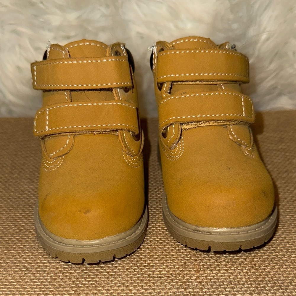 Tan Kids boots